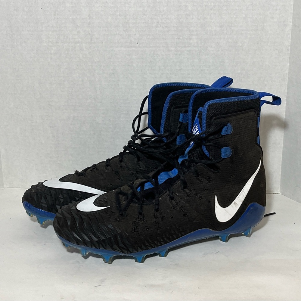Nike Force Savage‎ Elite TD Football Cleats Size 13 Mens Black Blue 857063-002